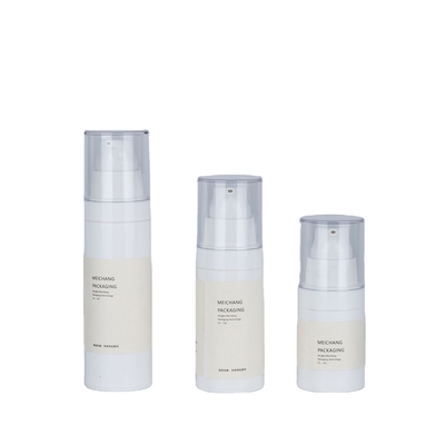 15ML 30ML 50ML Прозрачная безвоздушная лосьонная бутылка для насоса с уплотнителем