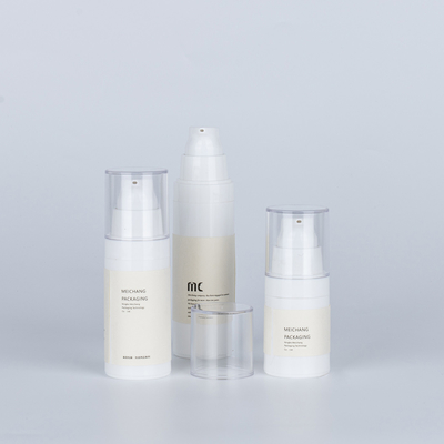 15ML 30ML 50ML Прозрачная безвоздушная лосьонная бутылка для насоса с уплотнителем