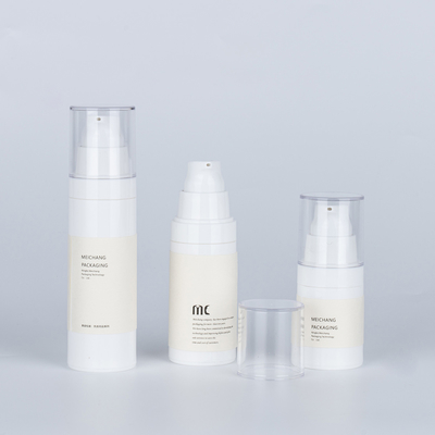 15ML 30ML 50ML Прозрачная безвоздушная лосьонная бутылка для насоса с уплотнителем